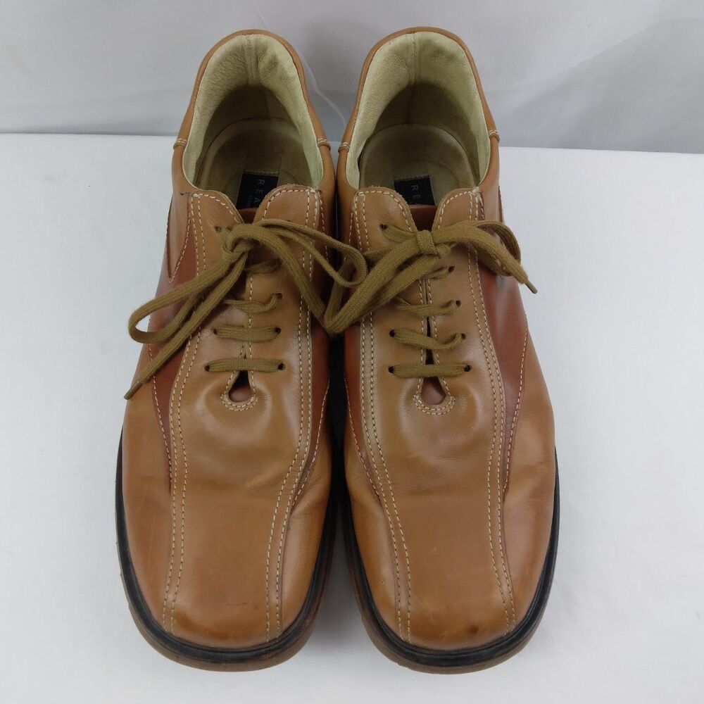 Kenneth Cole Reaction Brown Leather Lace Up Oxford 2 Tone Y2K Preppy Men's 12 - Picture 5 of 16